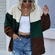 Lade das Bild in den Galerie-Viewer, WOLF Revers Patchwork Lose Jacke
