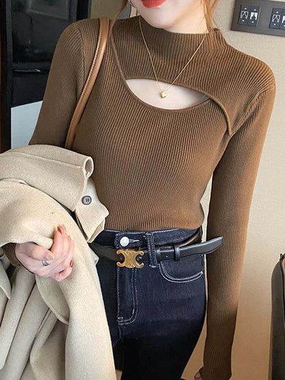 WOLF Ausgehöhlter Pullover