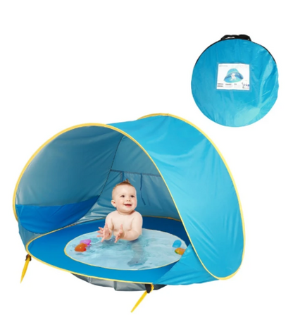 baby strandzelt blau