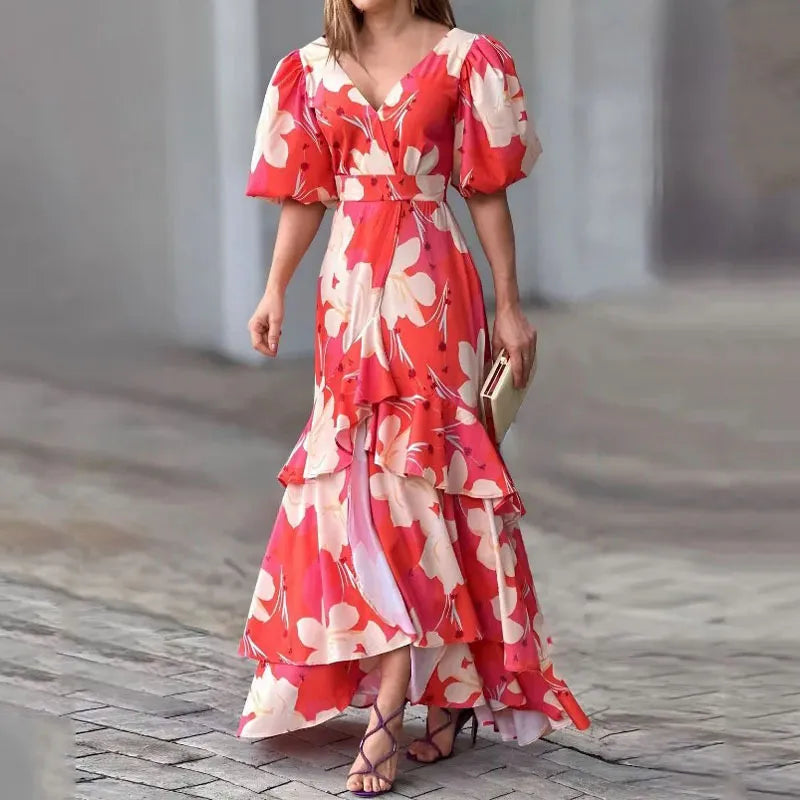 Simona | Elegantes Blumenkleid