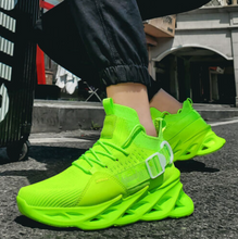 Lade das Bild in den Galerie-Viewer, Unisex-Sneakers_Mucci_-elastisch_Barfuss-kompatibel_atmungsaktiv_neongruen19
