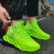 Lade das Bild in den Galerie-Viewer, Unisex-Sneakers_Mucci_-elastisch_Barfuss-kompatibel_atmungsaktiv_neongruen21
