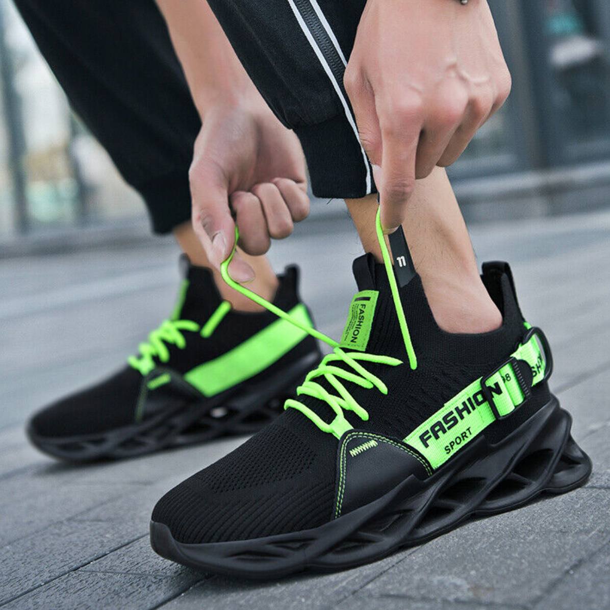 Unisex-Sneakers_Mucci_-elastisch_Barfuss-kompatibel_atmungsaktiv_schwarz_gruen11