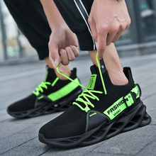 Lade das Bild in den Galerie-Viewer, Unisex-Sneakers_Mucci_-elastisch_Barfuss-kompatibel_atmungsaktiv_schwarz_gruen11
