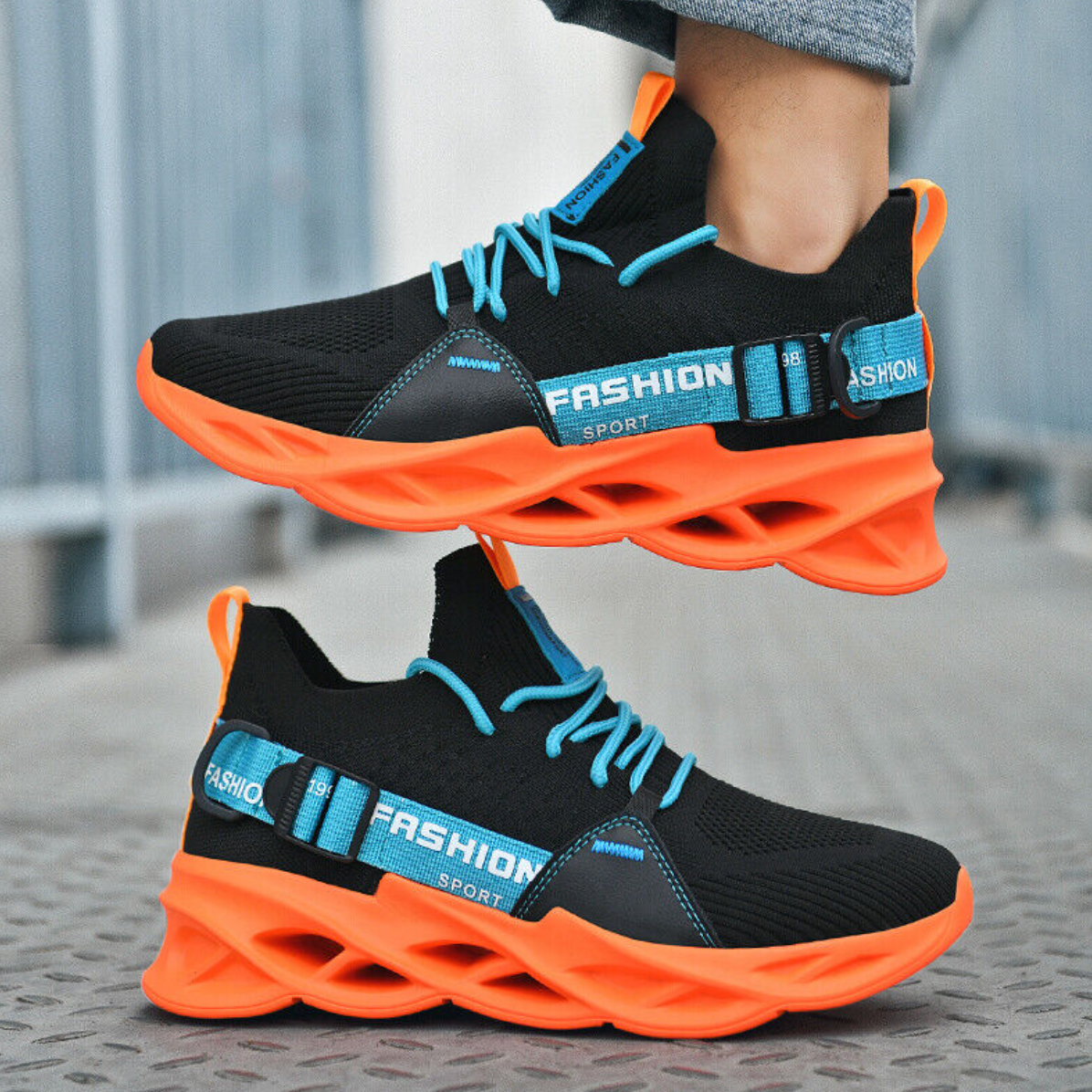 Unisex-Sneakers_Mucci_-elastisch_Barfuss-kompatibel_atmungsaktiv_schwarz_orange11