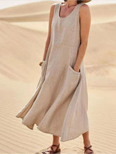 Lade das Bild in den Galerie-Viewer, Luna | Lockere Taschen Langes Sommerkleid
