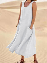 Lade das Bild in den Galerie-Viewer, Luna | Lockere Taschen Langes Sommerkleid
