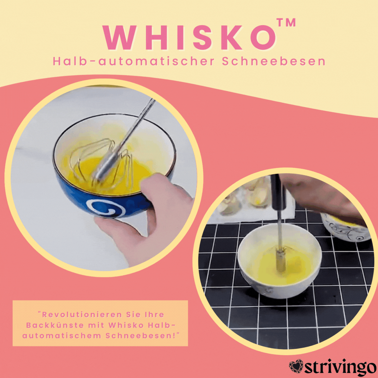 50% RABATT | Whisko™ Halb-automatischer Schneebesen