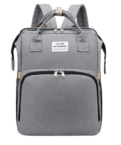 Ergonomische Baby-Wickeltasche - 3-in-1 Wickelrucksack & kleines Babybett - hygienische Wickellösung für unterwegs