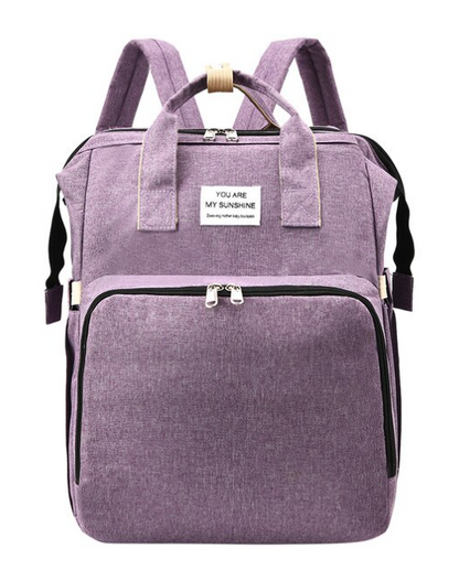 Ergonomische Baby-Wickeltasche - 3-in-1 Wickelrucksack & kleines Babybett - hygienische Wickellösung für unterwegs