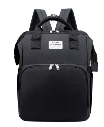 Ergonomische Baby-Wickeltasche - 3-in-1 Wickelrucksack & kleines Babybett - hygienische Wickellösung für unterwegs