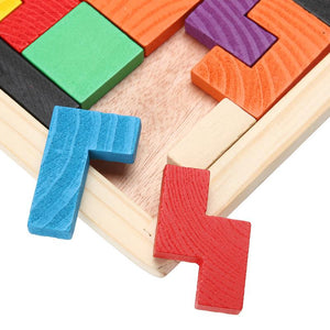Tetris Puzzle Spiel aus Holz