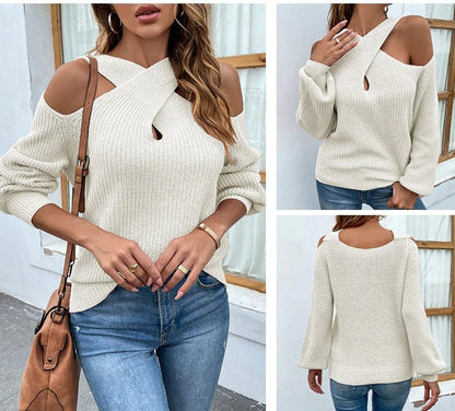 WOLF Kreuz Hals-Pullover