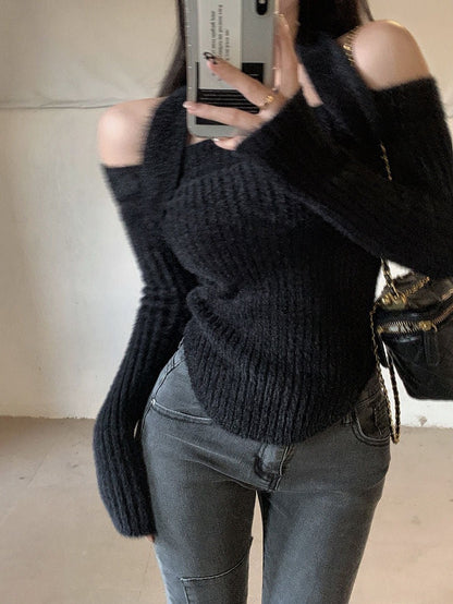 WOLF Aus Schultern Schlank Pullover