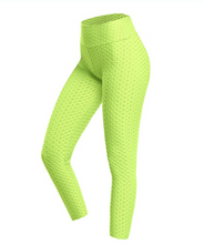 Lade das Bild in den Galerie-Viewer, Anti-Cellulite Kompressions-Leggings - strafft und fördert die Durchblutung_neongrün_1

