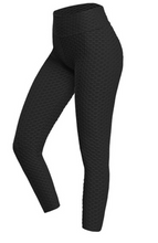 Lade das Bild in den Galerie-Viewer, Anti-Cellulite Kompressions-Leggings - strafft und fördert die Durchblutung_schwarz_4
