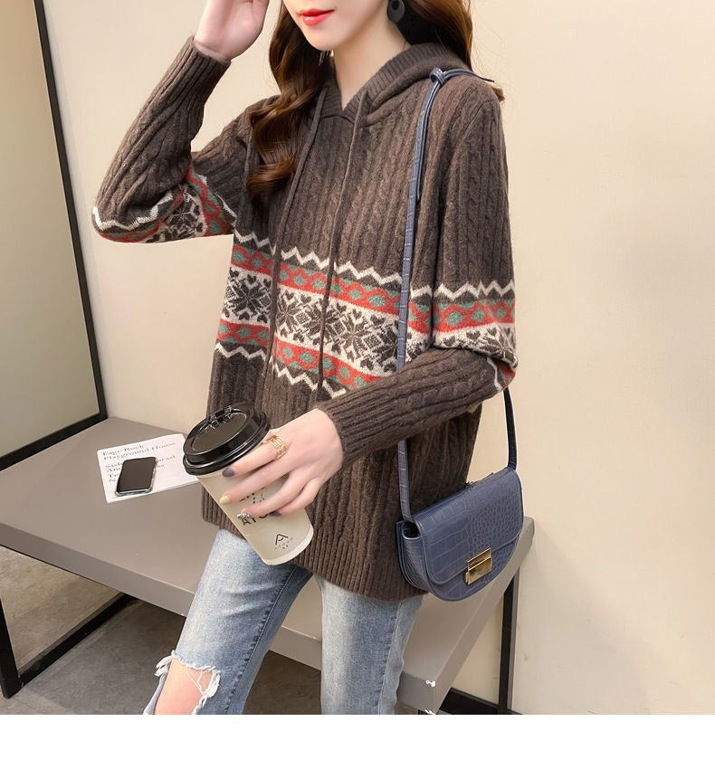 WOLF Bedruckter Kapuzenpullover