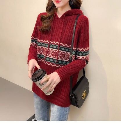 WOLF Bedruckter Kapuzenpullover