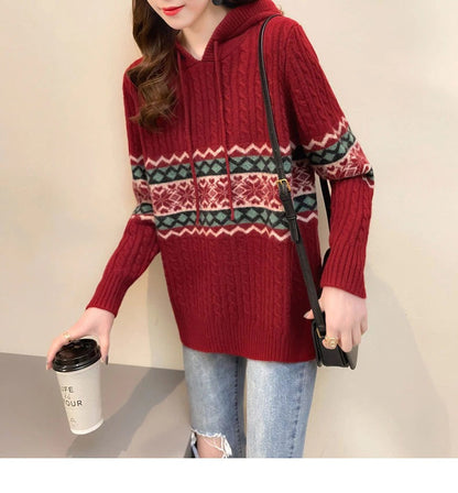 WOLF Bedruckter Kapuzenpullover