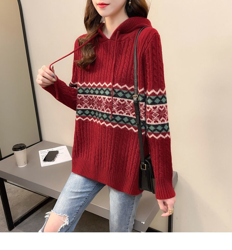 WOLF Bedruckter Kapuzenpullover