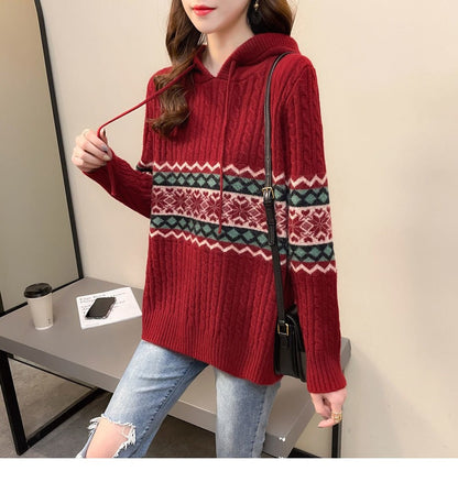 WOLF Bedruckter Kapuzenpullover