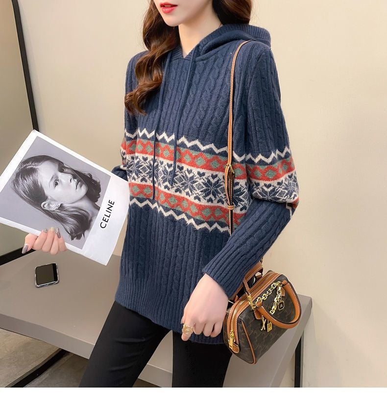 WOLF Bedruckter Kapuzenpullover