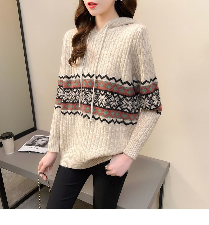 WOLF Bedruckter Kapuzenpullover