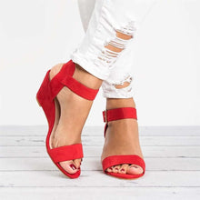 Lade das Bild in den Galerie-Viewer, Bramano - Sexy Damen-Sandalen mit Keilabsatz
