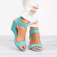 Lade das Bild in den Galerie-Viewer, Bramano - Sexy Damen-Sandalen mit Keilabsatz
