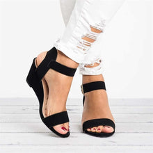 Lade das Bild in den Galerie-Viewer, Bramano - Sexy Damen-Sandalen mit Keilabsatz
