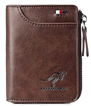 Leder Portemonnaie für Männer mit RFID Schutz - Geldbörse aus Leder für Herren - Brieftasche aus Leder