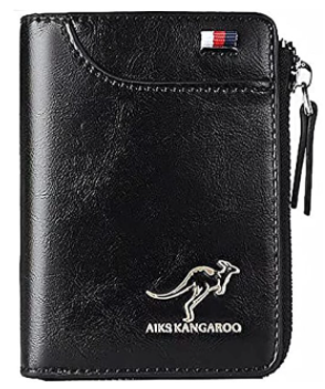 Leder Portemonnaie für Männer mit RFID Schutz - Geldbörse aus Leder für Herren - Brieftasche aus Leder