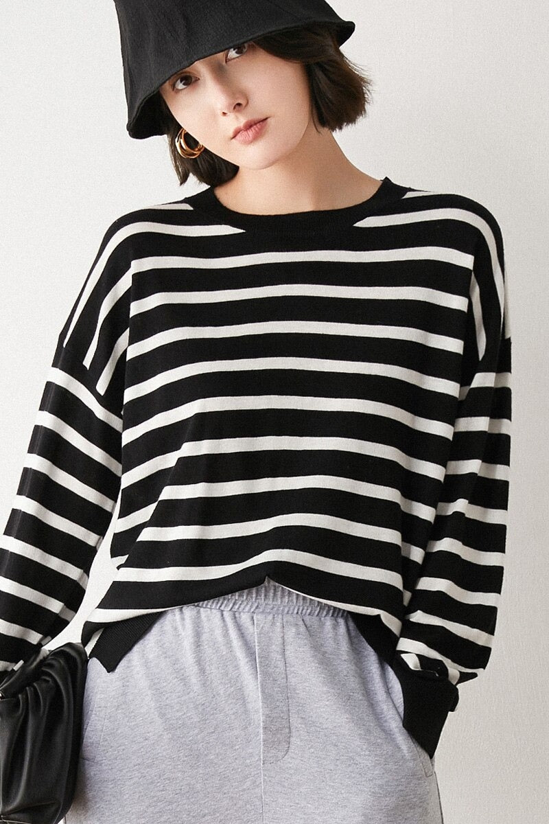 WOLF Tropfen Schultern Lose Pullover