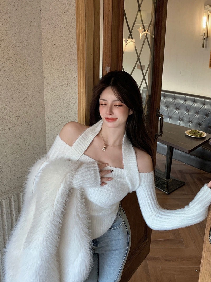 WOLF Aus Schultern Schlank Pullover