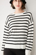 Lade das Bild in den Galerie-Viewer, WOLF Tropfen Schultern Lose Pullover
