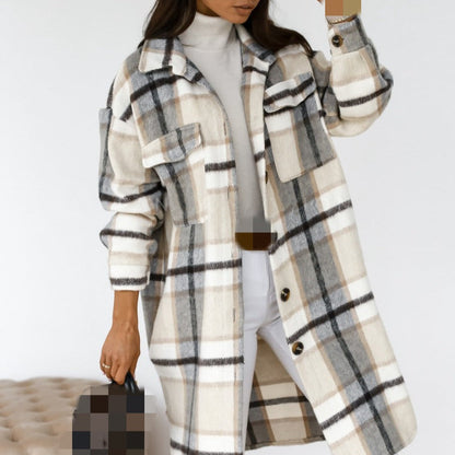 WOLF Umschlagen Kragen Tasche Mäntel