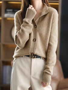 WOLF Vintage Harajuku Knopf-Pullover