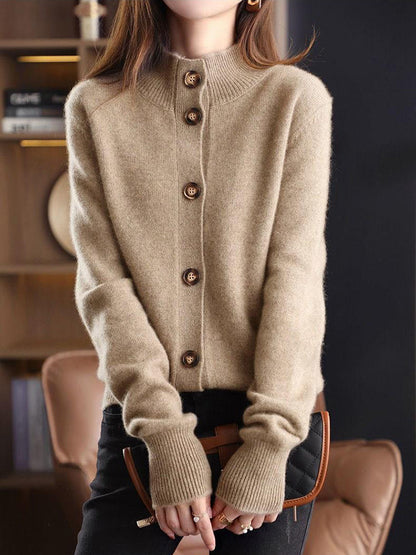 WOLF Vintage Harajuku Knopf-Pullover