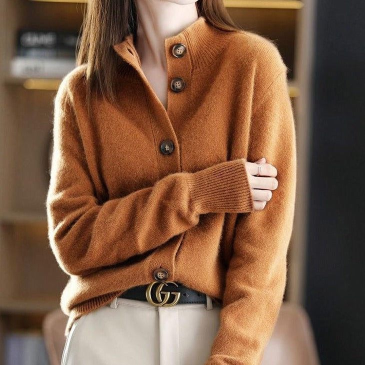 WOLF Vintage Harajuku Knopf-Pullover