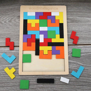 Tetris Puzzle Spiel aus Holz