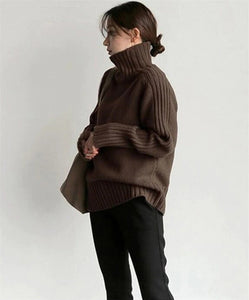 WOLF Lockerer Rollkragen pullover Weich gestrickt