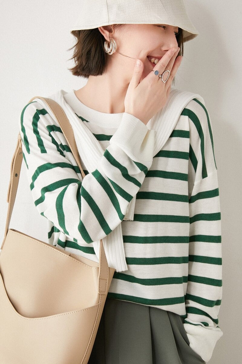 WOLF Tropfen Schultern Lose Pullover