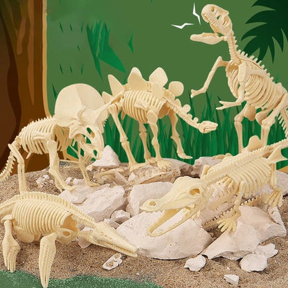Dinossil™ Dinosaurier-Fossilien-Ausgrabungsset für Kinder