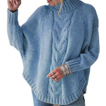 Lade das Bild in den Galerie-Viewer, Flozio - Strickpullover für Frauen mit Rollkragen
