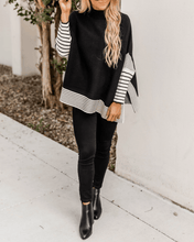 Lade das Bild in den Galerie-Viewer, Diaz™ | Gestrickter gestreifter Poncho
