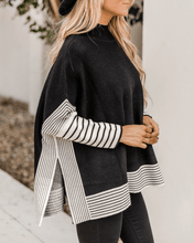 Lade das Bild in den Galerie-Viewer, Diaz™ | Gestrickter gestreifter Poncho
