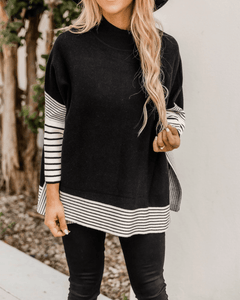 Diaz™ | Gestrickter gestreifter Poncho