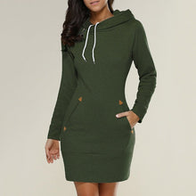 Lade das Bild in den Galerie-Viewer, Hagia - Lässiges Hoodie-Kleid über dem Knie
