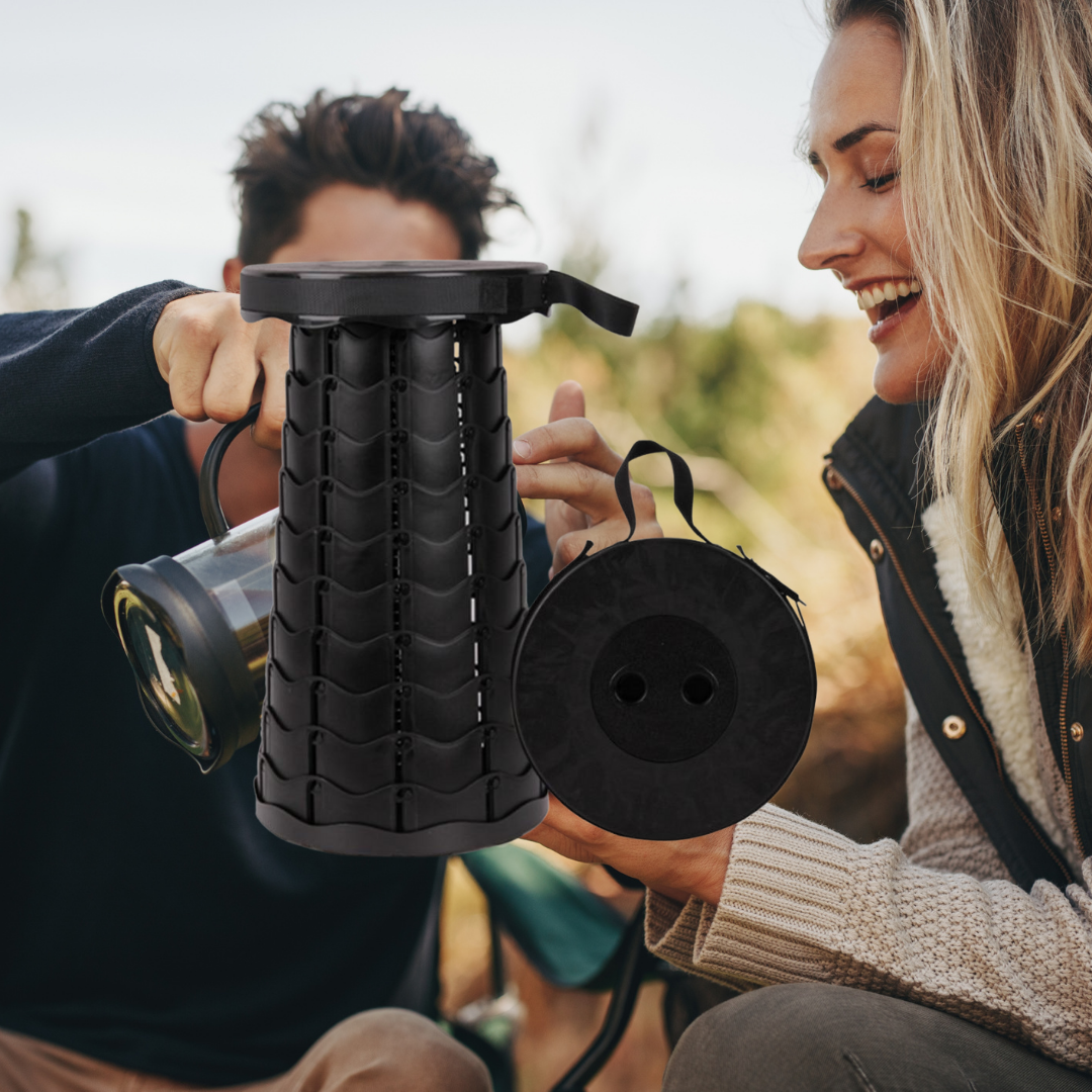 höhenverstellbarer hocker schwarz