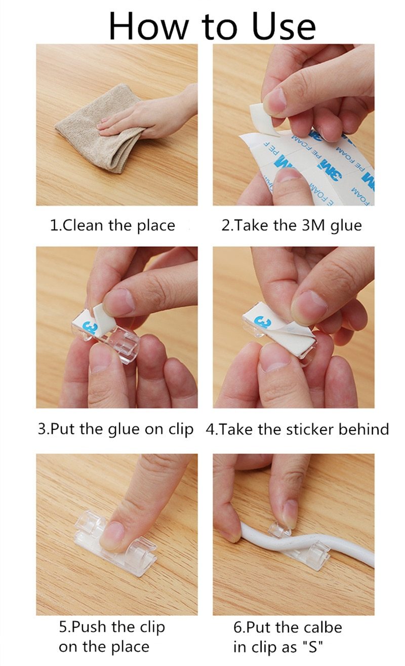 10er Set - Kabelführungsrinnen